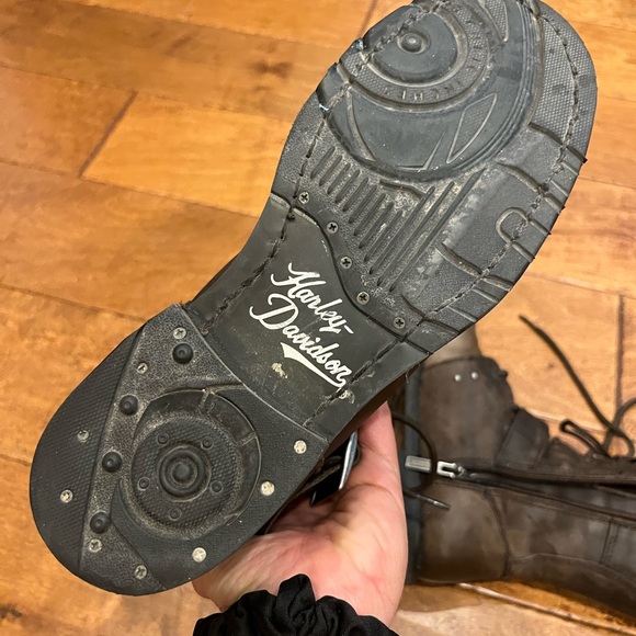 Harley Davidson Motorcycle riding brown riding boots in EUC! - Picture 14 of 16